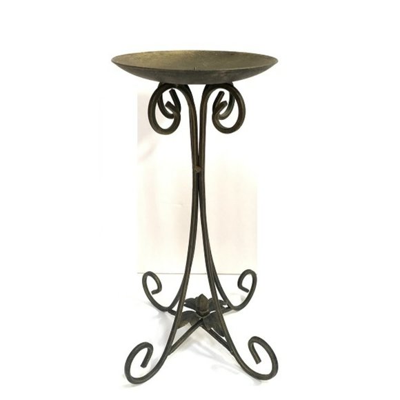 Pillar Candle Metal Holder - Picture 1 of 8
